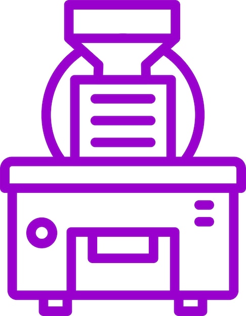 Estilo del icono del tostador de diseño vectorial