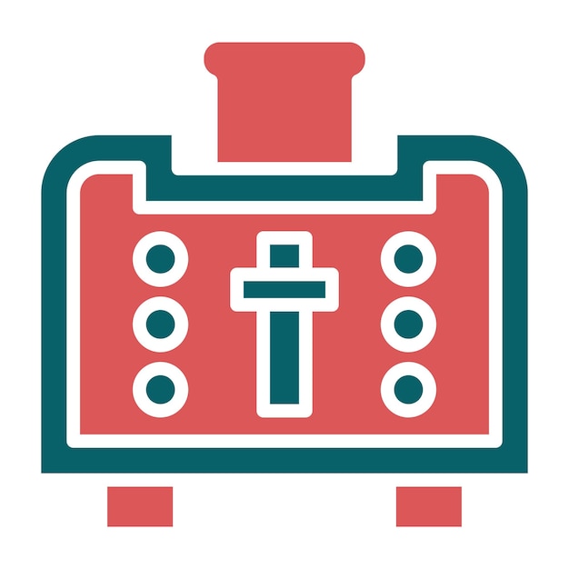Estilo del icono de la tostadora de diseño vectorial
