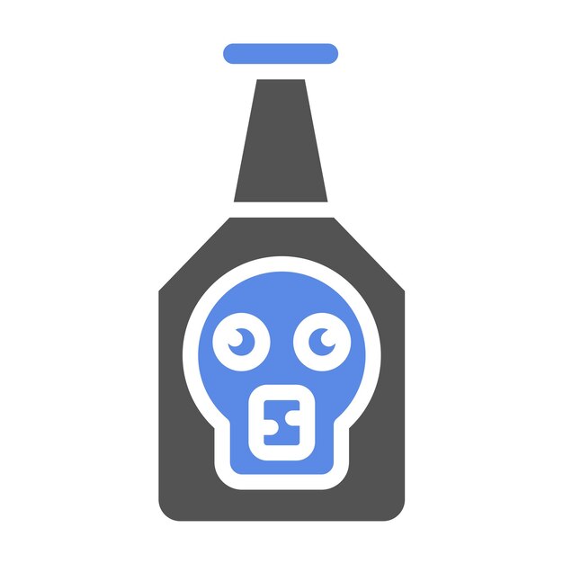 Vector estilo del icono de toxicidad del diseño vectorial