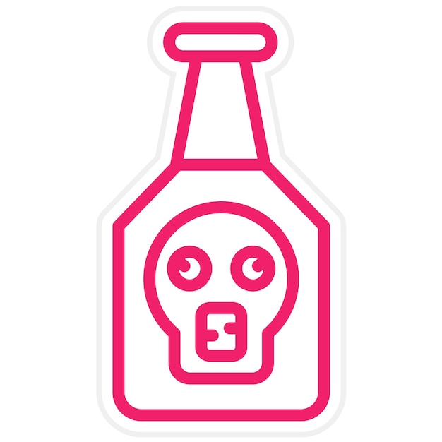 Vector estilo del icono de toxicidad del diseño vectorial