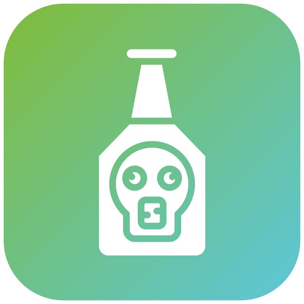 Vector estilo del icono de toxicidad del diseño vectorial