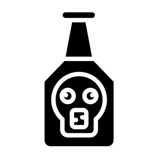Estilo del icono de toxicidad del diseño vectorial