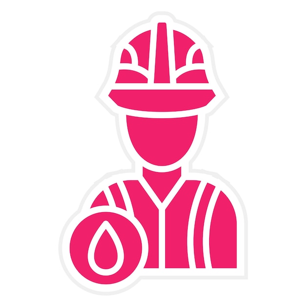 Estilo del icono del trabajador petrolero