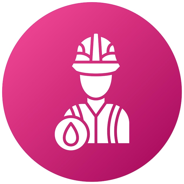 Estilo del icono del trabajador petrolero
