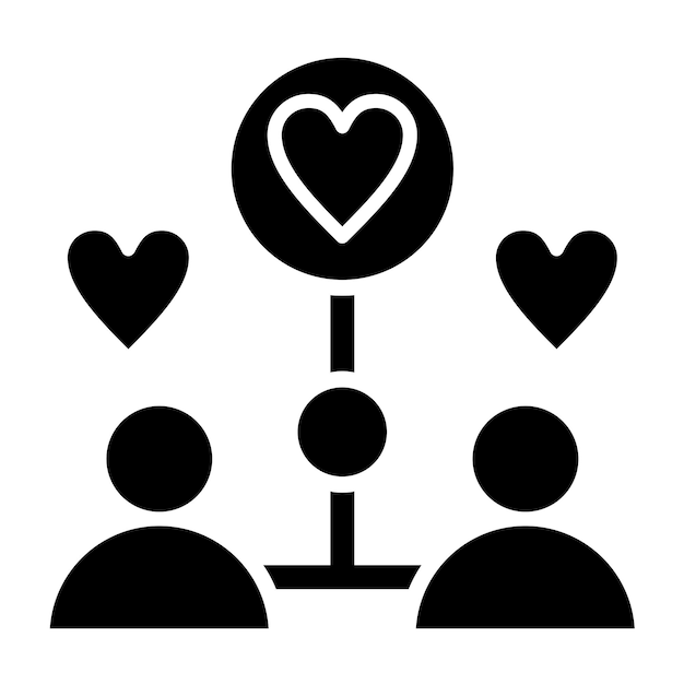 Estilo de icono de trabajo comunitario de diseño vectorial