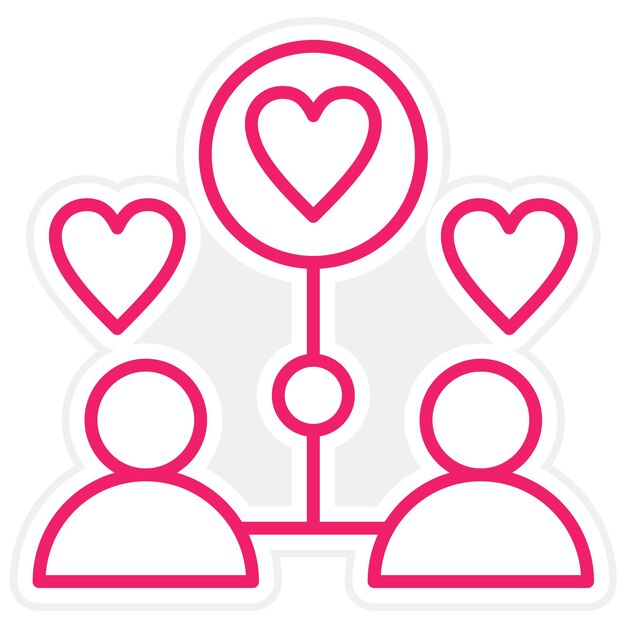 Estilo de icono de trabajo comunitario de diseño vectorial