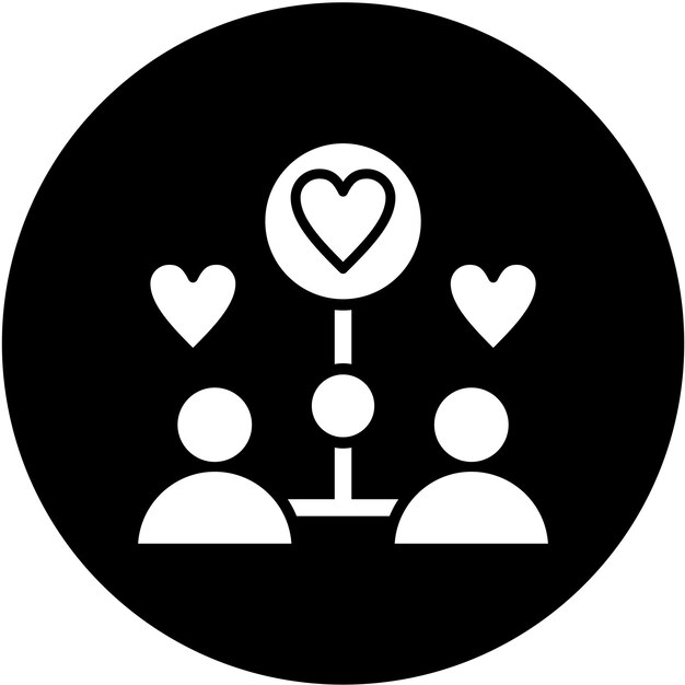 Estilo de icono de trabajo comunitario de diseño vectorial