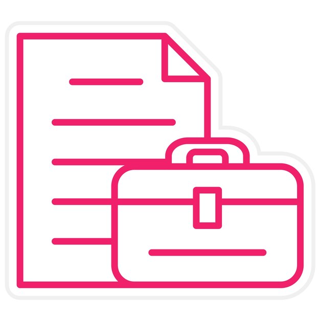 Estilo de icono de trabajo de diseño vectorial