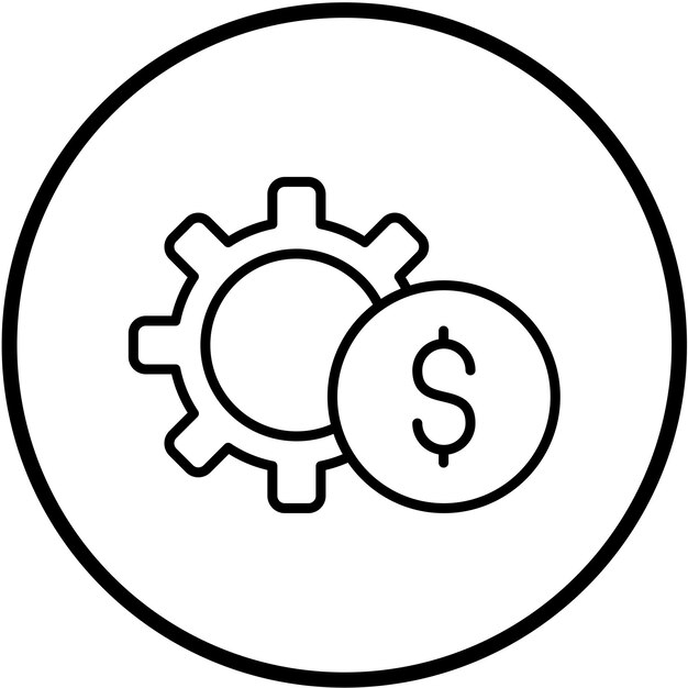 Estilo de icono de trabajo de diseño vectorial