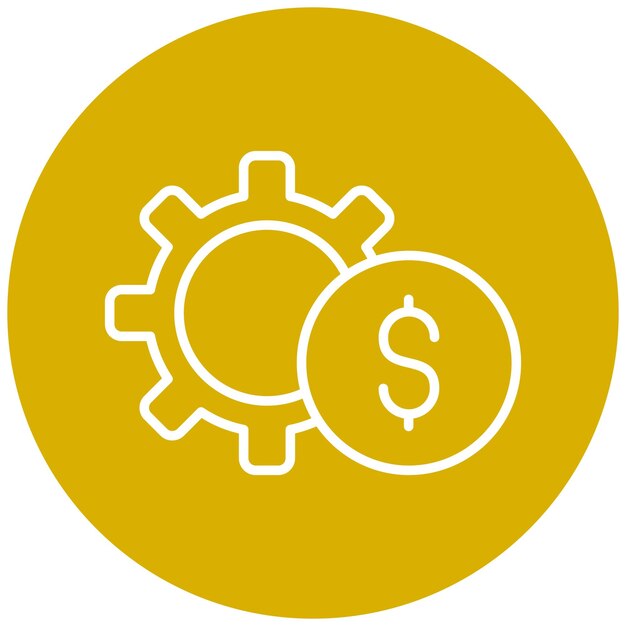 Estilo de icono de trabajo de diseño vectorial