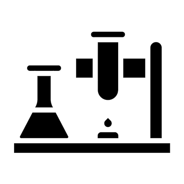 Estilo de icono de trabajo de laboratorio de diseño vectorial