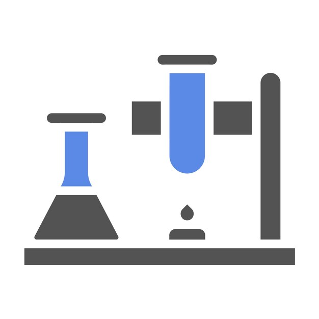 Estilo de icono de trabajo de laboratorio de diseño vectorial