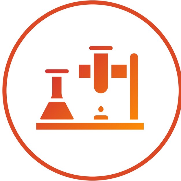 Estilo de icono de trabajo de laboratorio de diseño vectorial