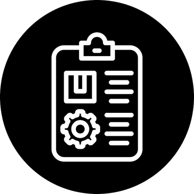 Estilo del icono de trabajo productivo