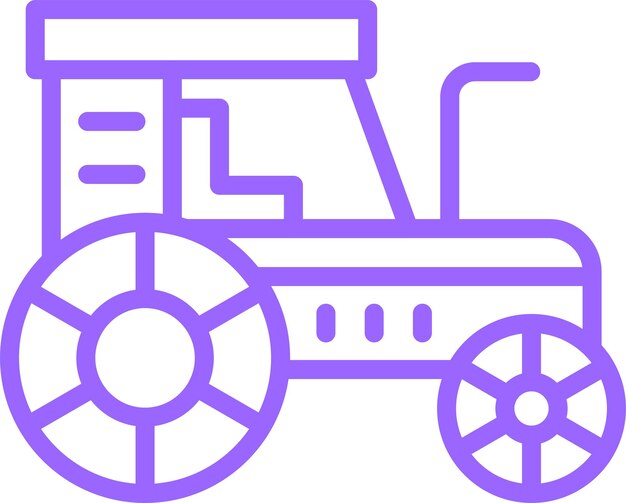Estilo del icono del tractor de diseño vectorial