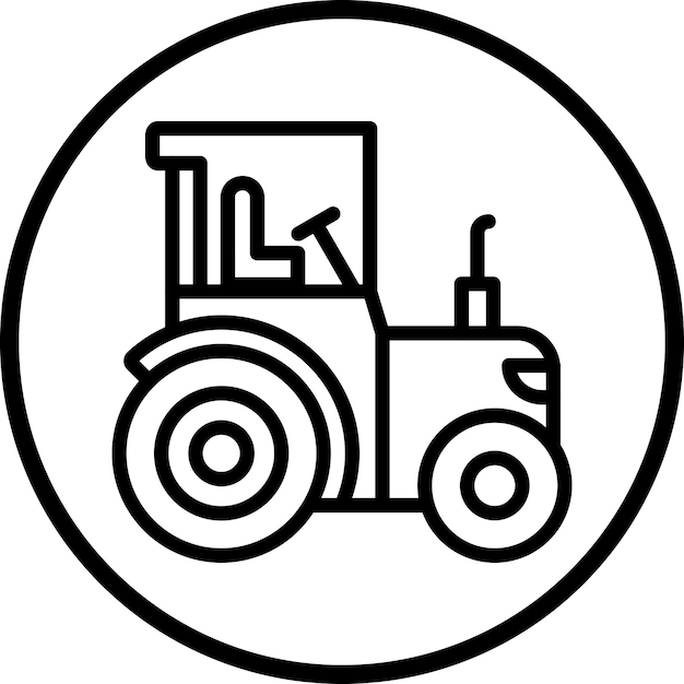 Estilo del icono del tractor