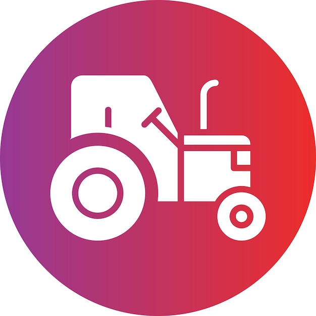 Estilo del icono del tractor