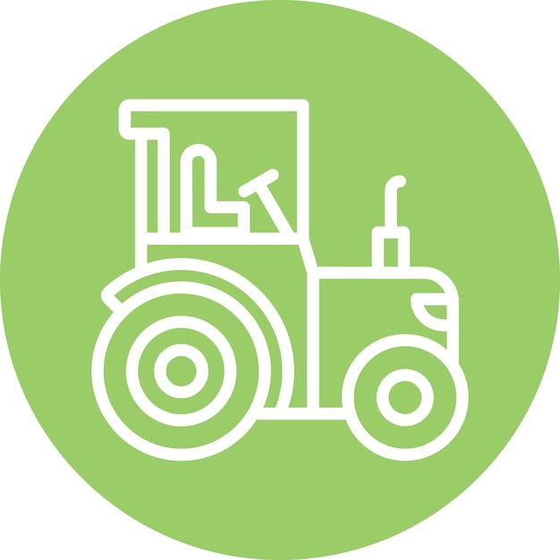 Estilo del icono del tractor