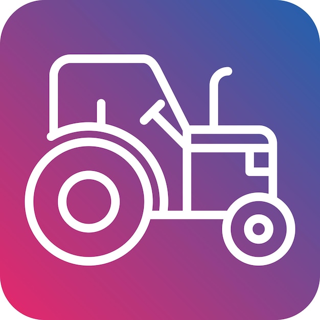 Estilo del icono del tractor