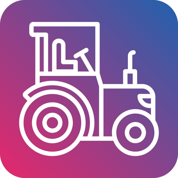 Estilo del icono del tractor