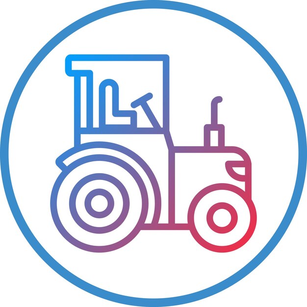 Estilo del icono del tractor