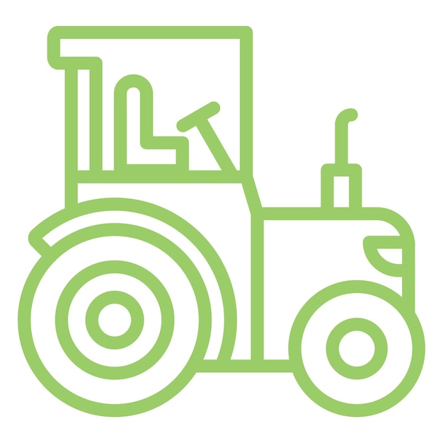 Estilo del icono del tractor