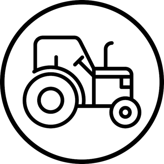 Estilo del icono del tractor