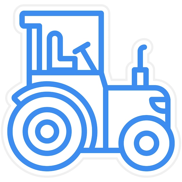 Estilo del icono del tractor
