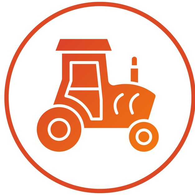 Estilo del icono del tractor