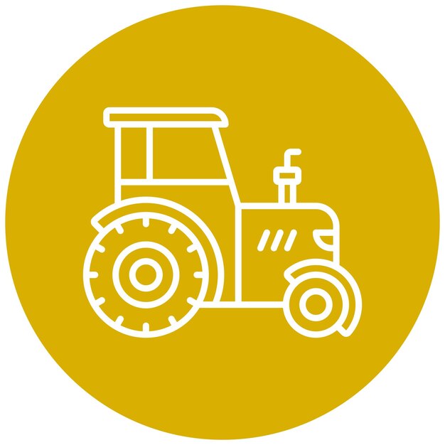 Estilo del icono del tractor