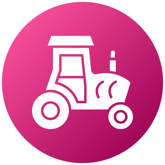 Vector estilo del icono del tractor