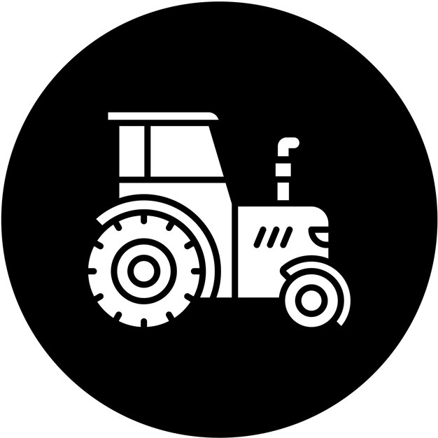 Estilo del icono del tractor