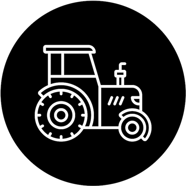 Estilo del icono del tractor
