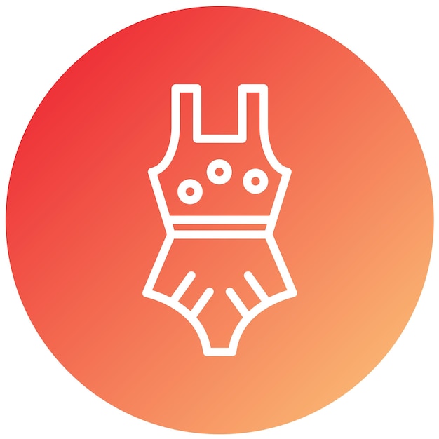 Estilo de icono de traje de baño de diseño vectorial