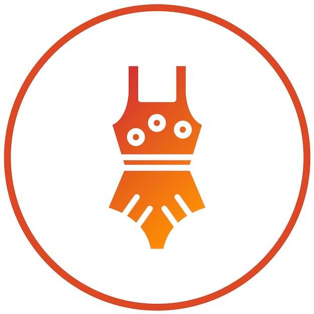 Estilo de icono de traje de baño de diseño vectorial