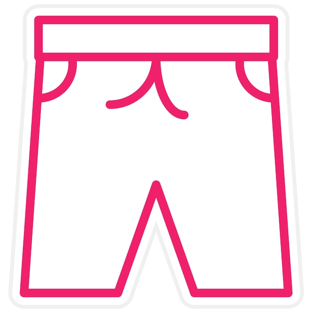 Estilo de icono de traje de baño de diseño vectorial
