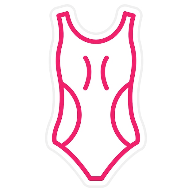 Estilo de icono de traje de baño de diseño vectorial