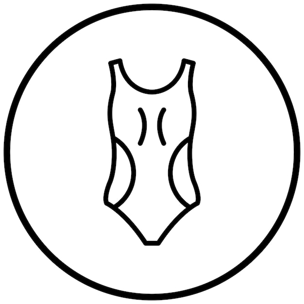 Estilo de icono de traje de baño de diseño vectorial