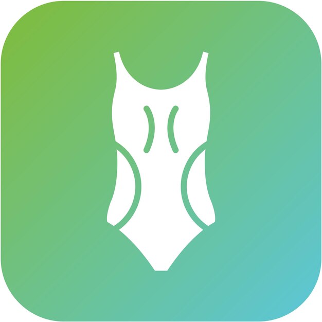 Estilo de icono de traje de baño de diseño vectorial