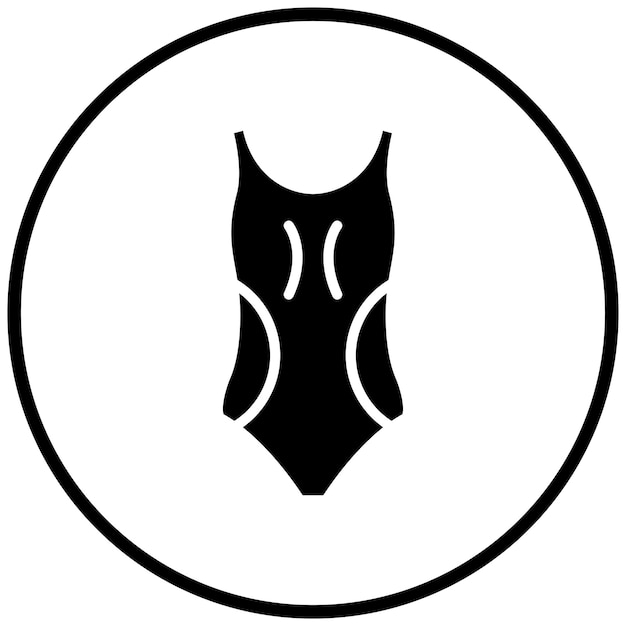 Estilo de icono de traje de baño de diseño vectorial