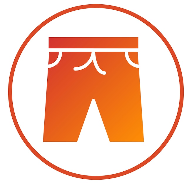 Estilo de icono de traje de baño de diseño vectorial