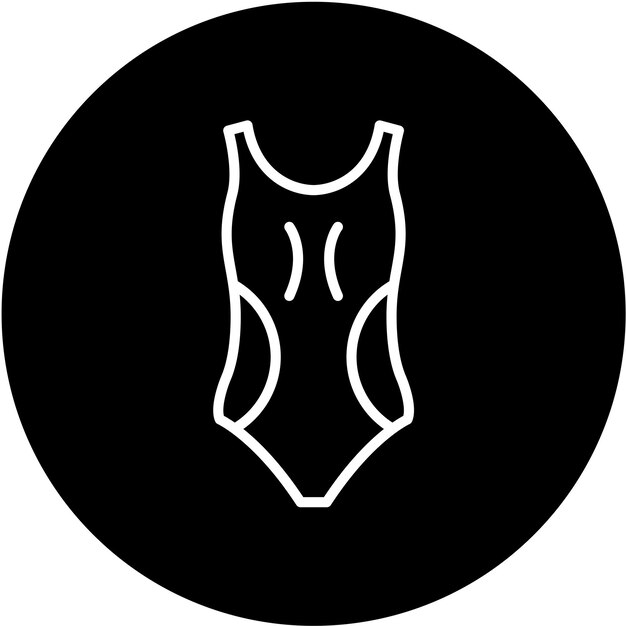 Estilo de icono de traje de baño de diseño vectorial