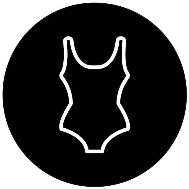 Estilo de icono de traje de baño de diseño vectorial