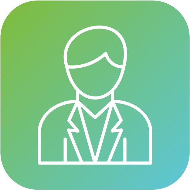 Estilo del icono del traje de diseño vectorial