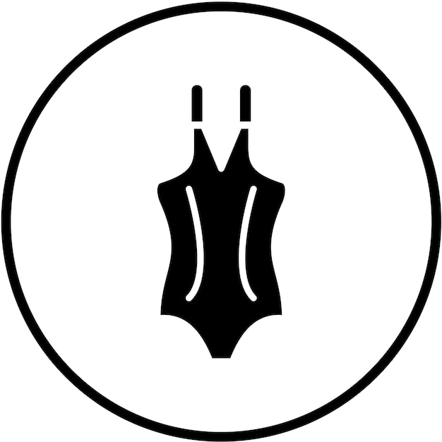 Estilo de icono de trajes de baño de diseño vectorial