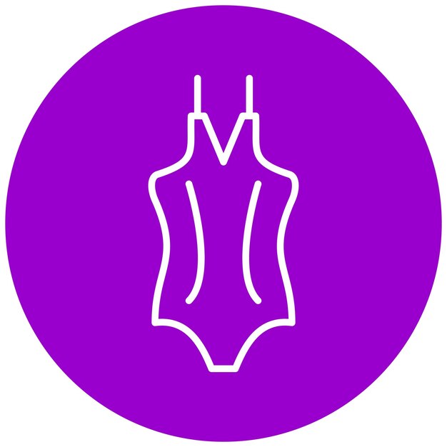 Estilo de icono de trajes de baño de diseño vectorial