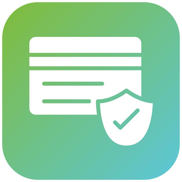 Estilo de icono de transacción segura de diseño vectorial