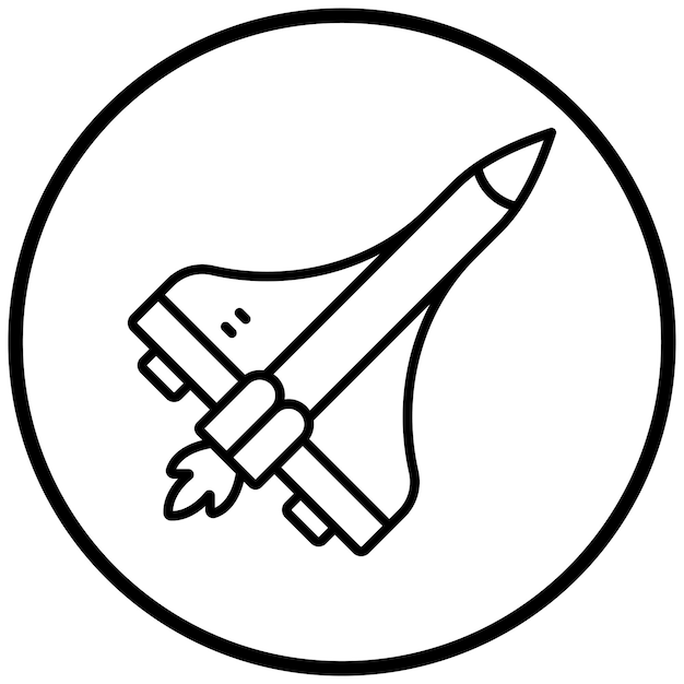 Estilo del icono del transbordador espacial