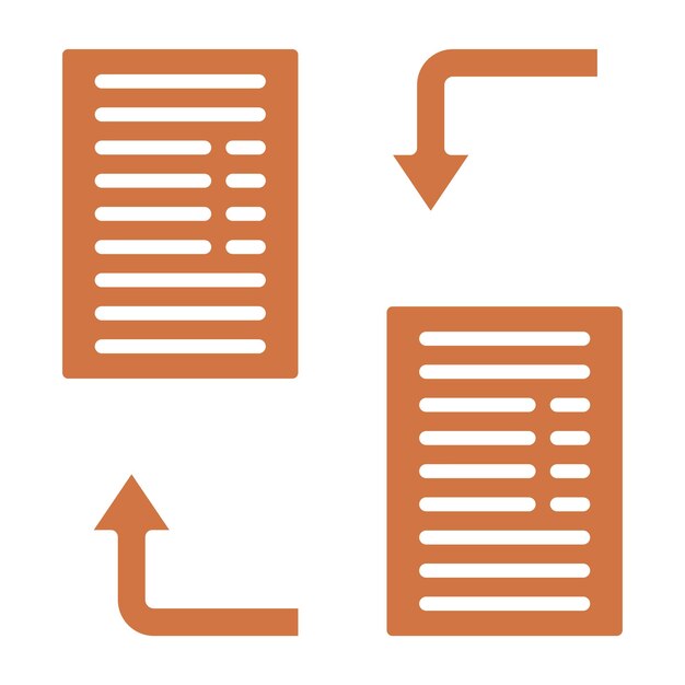 Estilo del icono de transferencia de datos de diseño vectorial