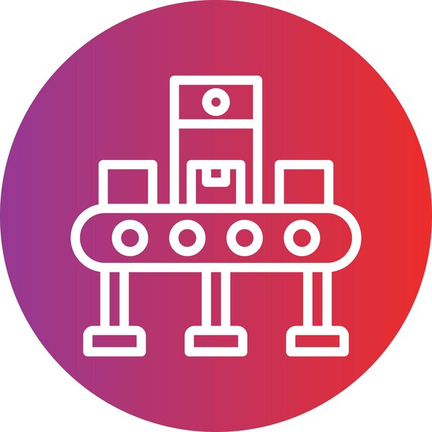 Estilo del icono del transportador automático